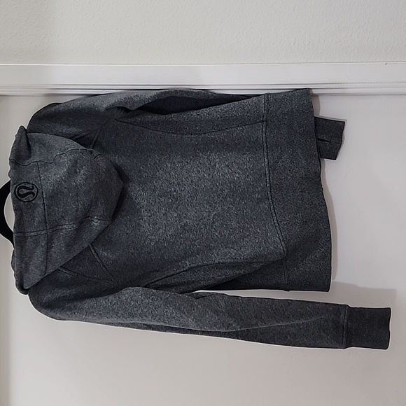 Lululemon Scuba Hoodie *Light Cotton Fleece In Heathered Speckle Black - Picture 3 of 7